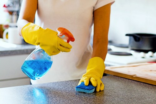 Cleaning stains from a fabric sofa with upholstery care tools
