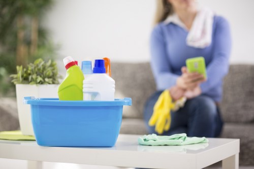 Spot treatment for carpet stains in a home setting