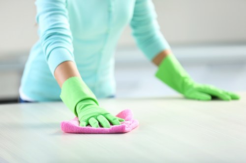 Final post-build cleaning for a bright finished property