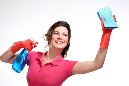 Routine communal area cleaning in a modern shared property
