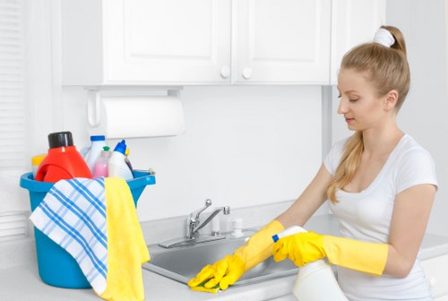 Cleaning windows and frames after renovation work